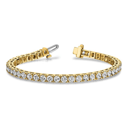 14K Gelbgold True Origin 2 1/6 Karat Im Labor Gezüchtet Diamant Vs D E F Tennis Armband