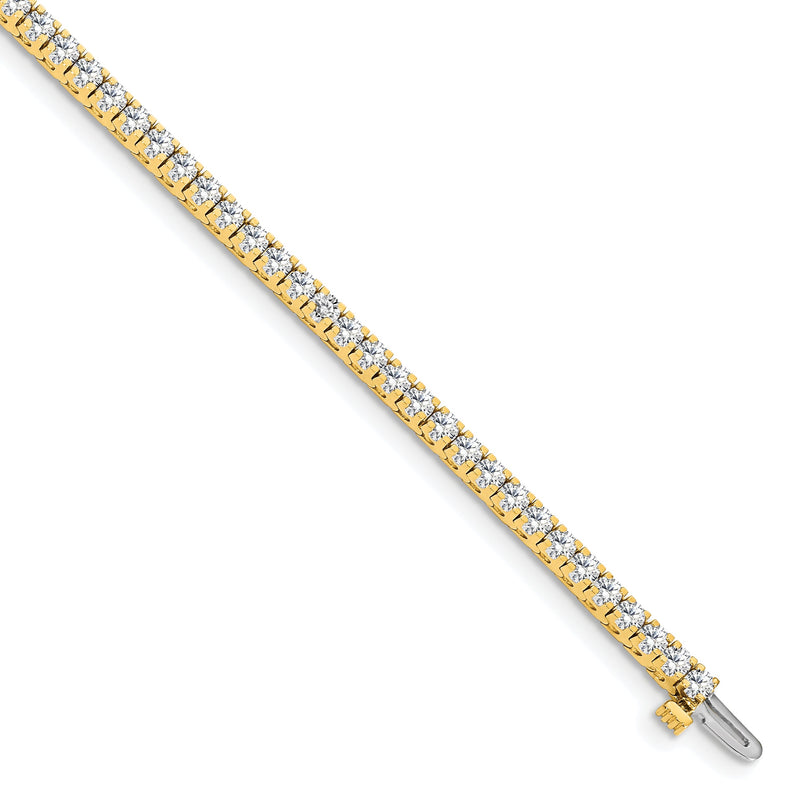 14K Gelbgold True Origin 2 1/6 Karat Im Labor Gezüchtet Diamant Vs D E F Tennis Armband