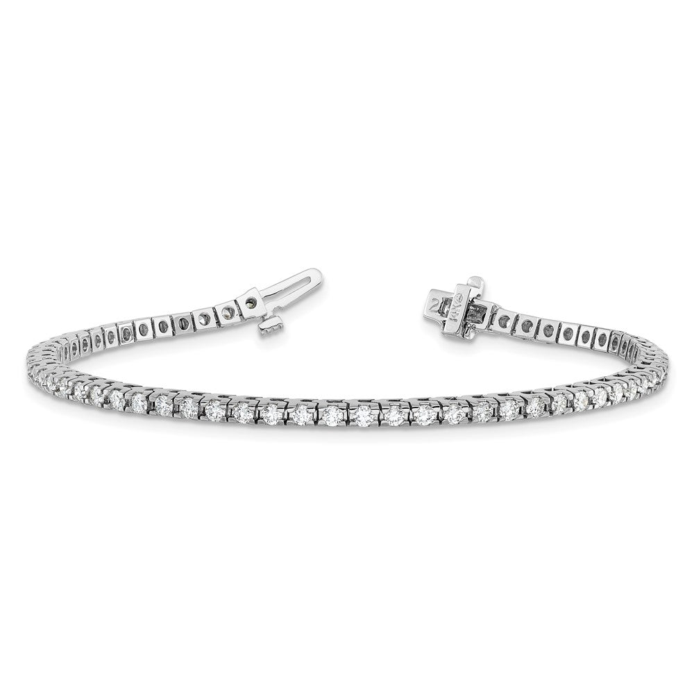 14K Weißgold True Origin 2 1/6 Karat Im Labor Gezüchtet Diamant Vs D E F Tennis Armband