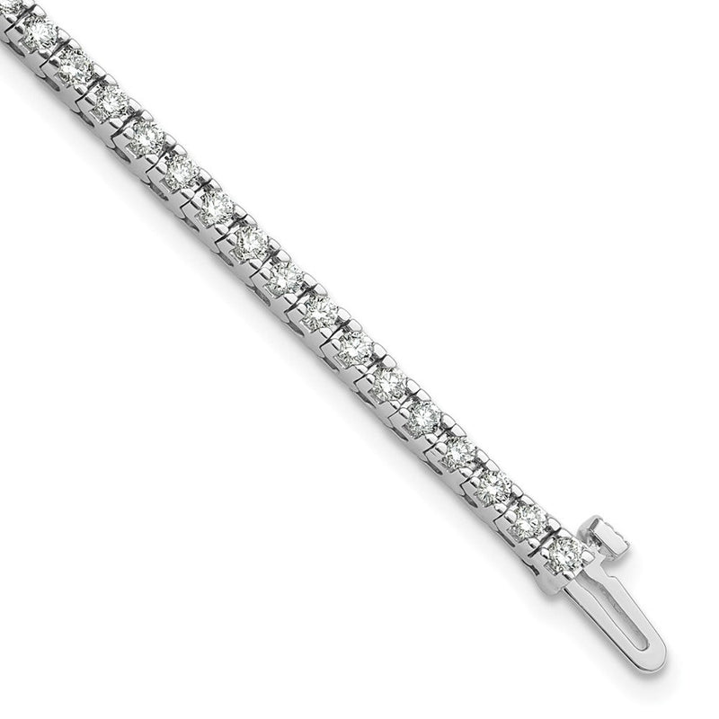 14K Weißgold 2 1/6 Ct. Im Labor Gezüchtet Diamant Vs/si+ G+ Rund Tennis Armband