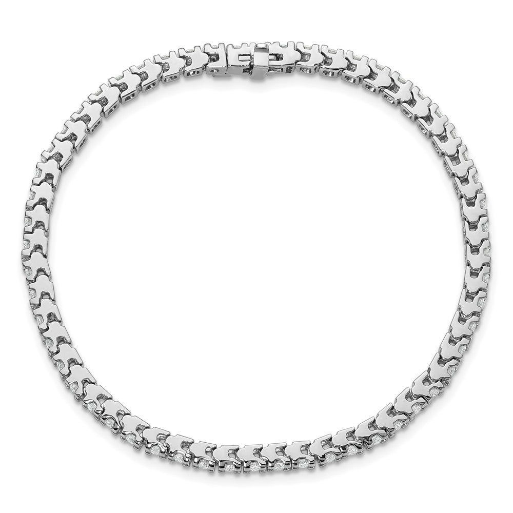 14K Weißgold True Origin 2 1/5 Karat Im Labor Gezüchtet Diamant Vs D E F Tennis Armband