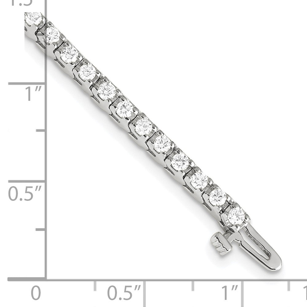 14K Weißgold True Origin 2 1/5 Karat Im Labor Gezüchtet Diamant Vs D E F Tennis Armband