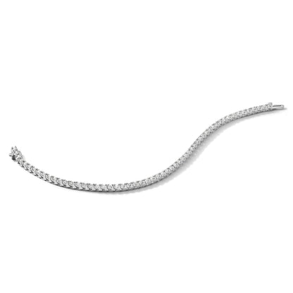14K Weißgold 2 1/5ct Im Labor Gezüchtet Diamant Vs/si+ G+ Tennis Armband
