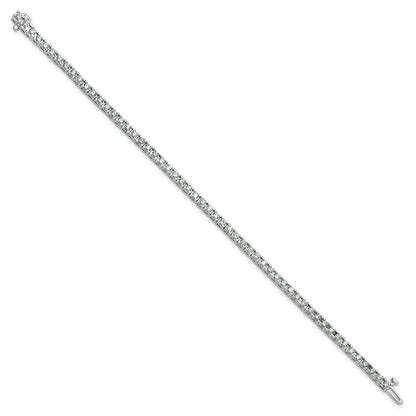 14K Weißgold True Origin 2 7/8 Karat Im Labor Gezüchtet Diamant Vs D E F Tennis Armband