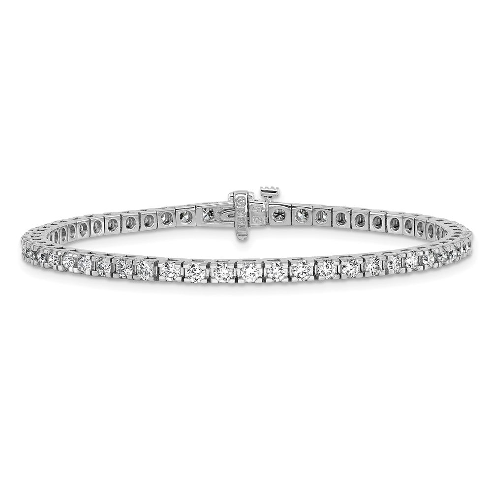 14K Weißgold True Origin 2 7/8 Karat Im Labor Gezüchtet Diamant Vs D E F Tennis Armband