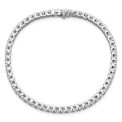 14K Weißgold True Origin 2 7/8 Karat Im Labor Gezüchtet Diamant Vs D E F Tennis Armband