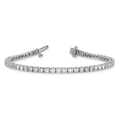 14K Weißgold True Origin 2 7/8 Karat Im Labor Gezüchtet Diamant Vs D E F Tennis Armband