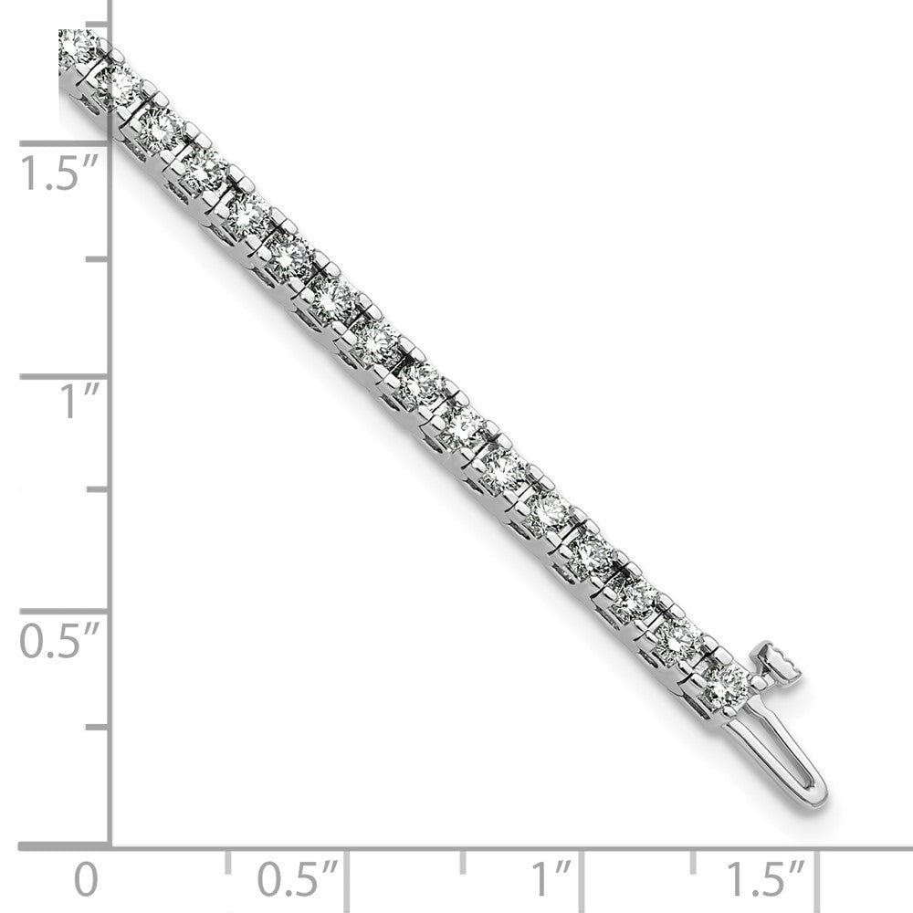 14K Weißgold True Origin 2 7/8 Karat Im Labor Gezüchtet Diamant Vs D E F Tennis Armband