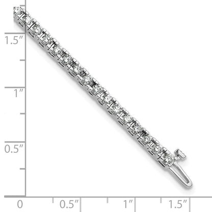 14K Weißgold True Origin 2 7/8 Karat Im Labor Gezüchtet Diamant Vs D E F Tennis Armband