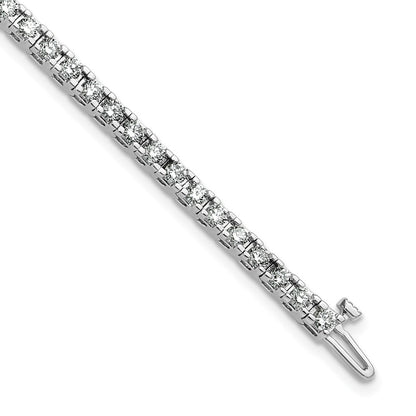 14K Weißgold True Origin 2 7/8 Karat Im Labor Gezüchtet Diamant Vs D E F Tennis Armband