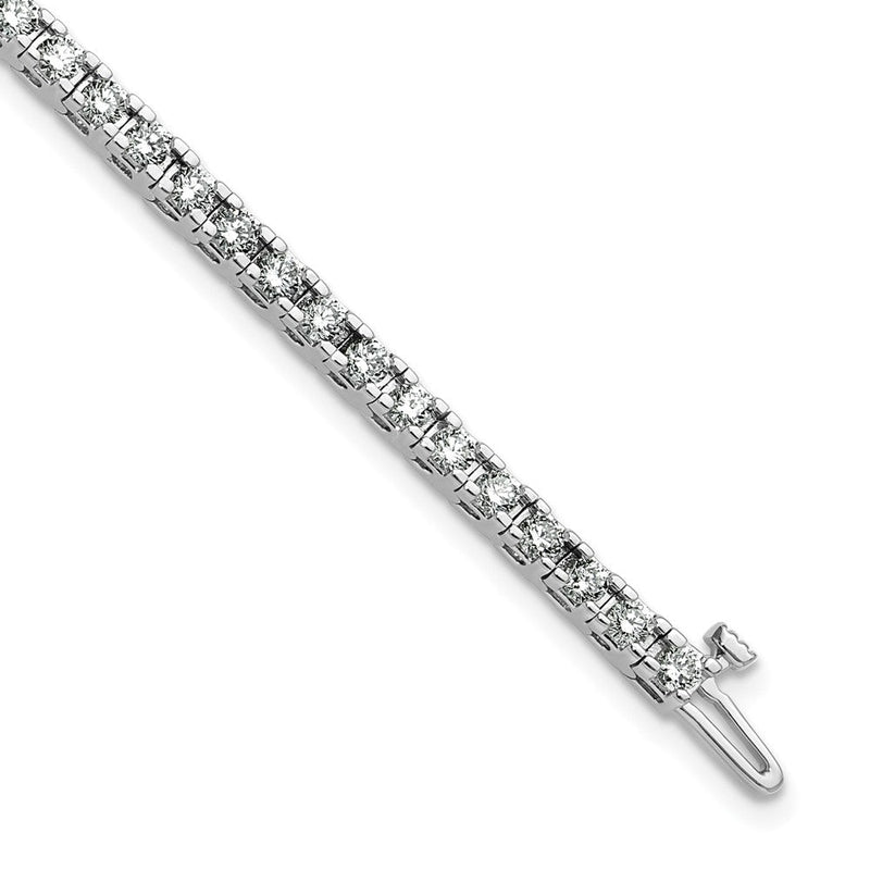 14K Weißgold 2 7/8 Ct. Im Labor Gezüchtet Diamant Vs/si+ G+ Rund Tennis Armband