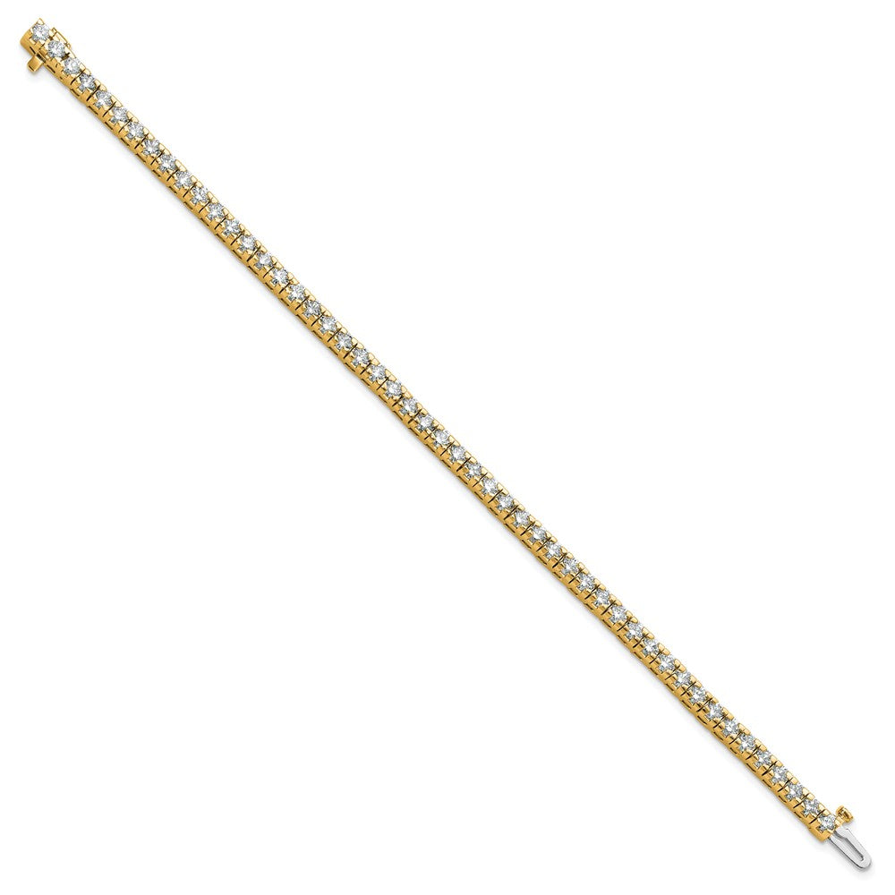14K Gelbgold True Origin 4 5/8 Karat Im Labor Gezüchtet Diamant Vs D E F Tennis Armband