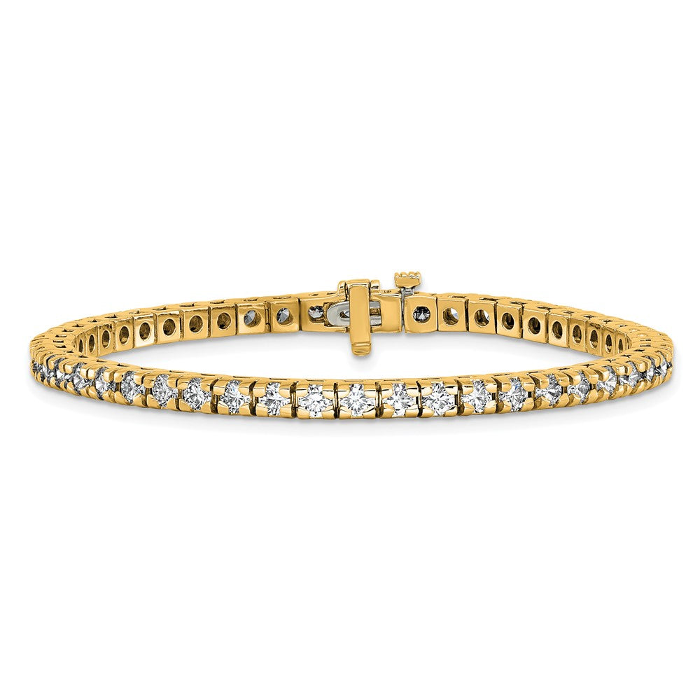 14K Gelbgold True Origin 4 5/8 Karat Im Labor Gezüchtet Diamant Vs D E F Tennis Armband