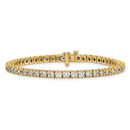 14K Gelbgold True Origin 4 5/8 Karat Im Labor Gezüchtet Diamant Vs D E F Tennis Armband