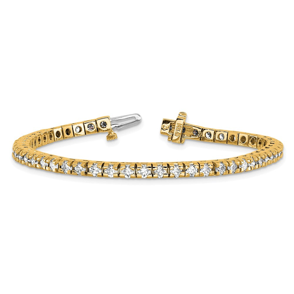 14K Gelbgold True Origin 4 5/8 Karat Im Labor Gezüchtet Diamant Vs D E F Tennis Armband