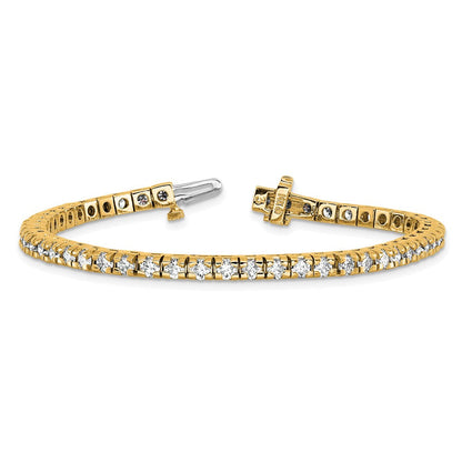 14K Gelbgold True Origin 4 5/8 Karat Im Labor Gezüchtet Diamant Vs D E F Tennis Armband