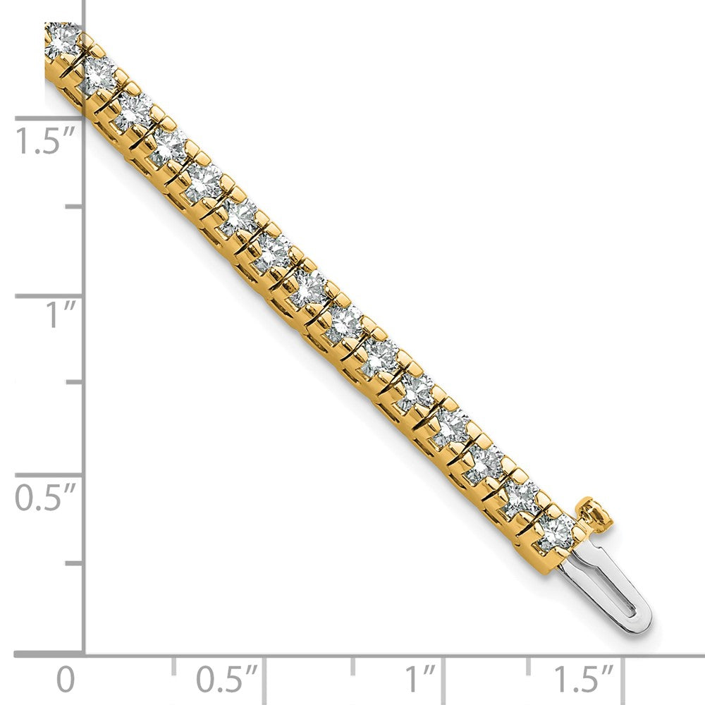 14K Gelbgold True Origin 4 5/8 Karat Im Labor Gezüchtet Diamant Vs D E F Tennis Armband