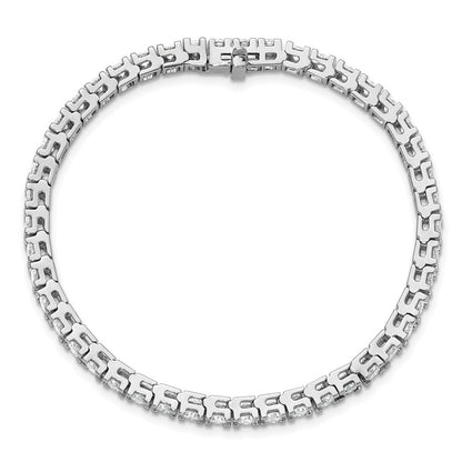 14K Weißgold 5 7/8 Ct. Im Labor Gezüchtet Diamant Vs/si+ G+ Rund Tennis Armband