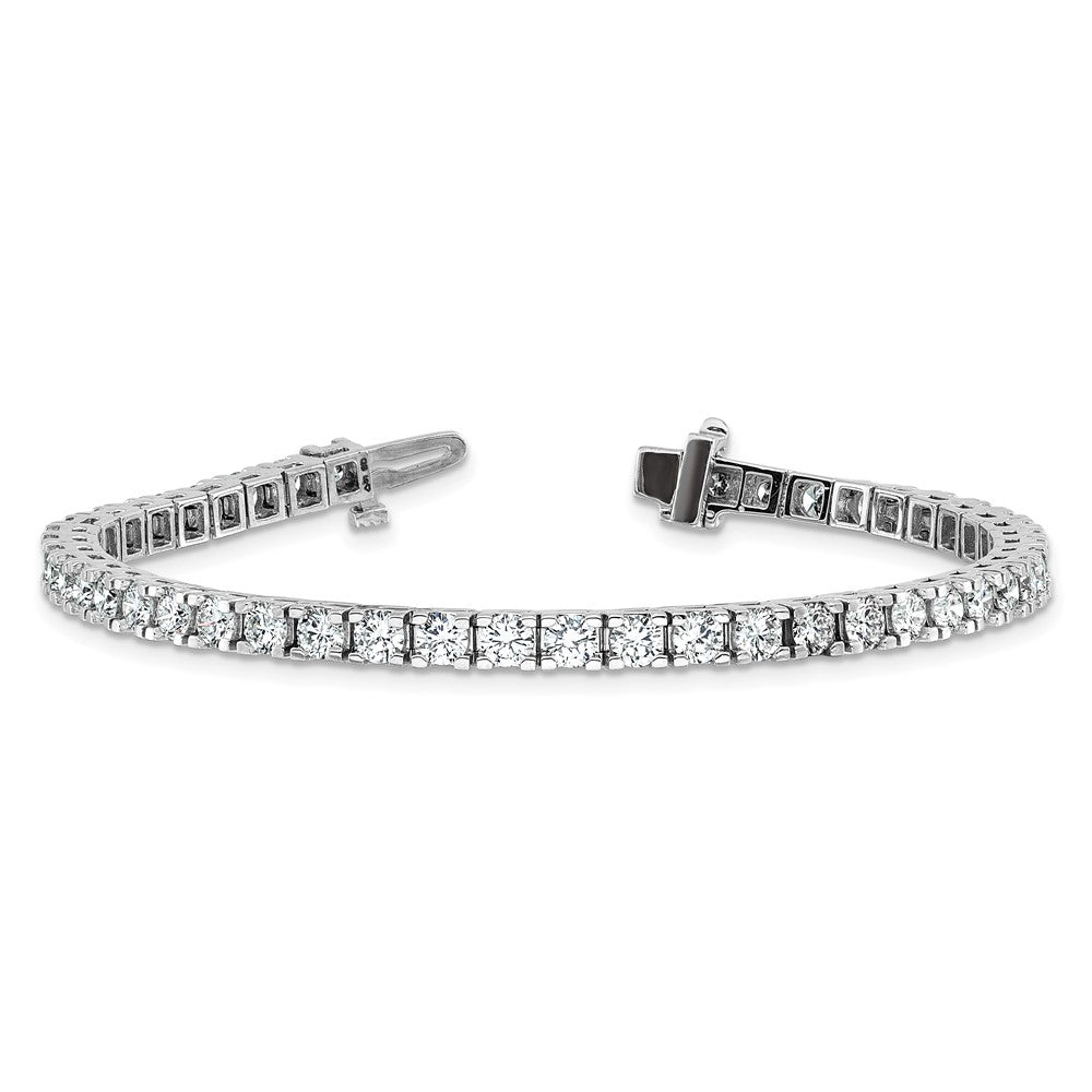 14K Weißgold 5 7/8 Ct. Im Labor Gezüchtet Diamant Vs/si+ G+ Rund Tennis Armband