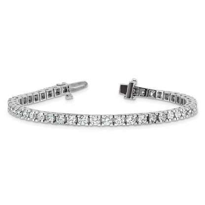 14K Weißgold 5 7/8 Ct. Im Labor Gezüchtet Diamant Vs/si+ G+ Rund Tennis Armband