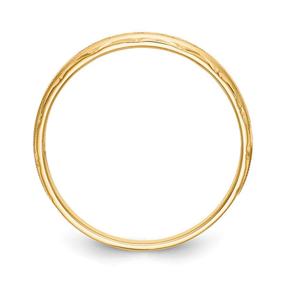14K Gelbgold Aa Qualität 1/20 Karat Diamant Trio Herren Komplett Ehering