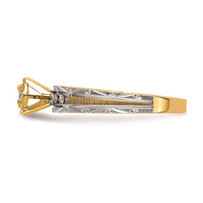 14K Gelbgold Trio-Verlobungsring in AA-Qualität