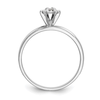 14K Weißgold Trio-Verlobungsring in AA-Qualität