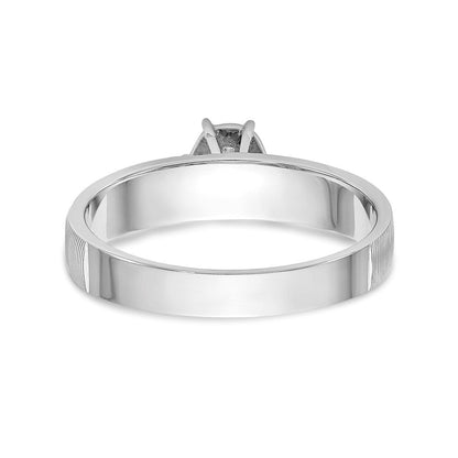 14K Weißgold Trio-Verlobungsring in AA-Qualität
