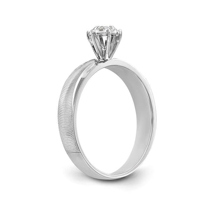 14K Weißgold Trio-Verlobungsring in AA-Qualität