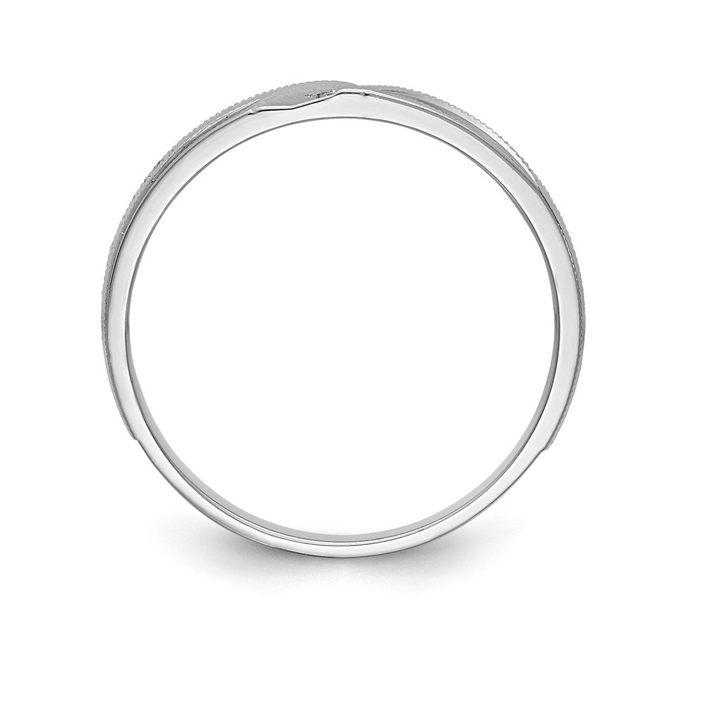 14K Weißgold Aa Qualität.02 Karat Diamant Trio Damen Komplett Ehering