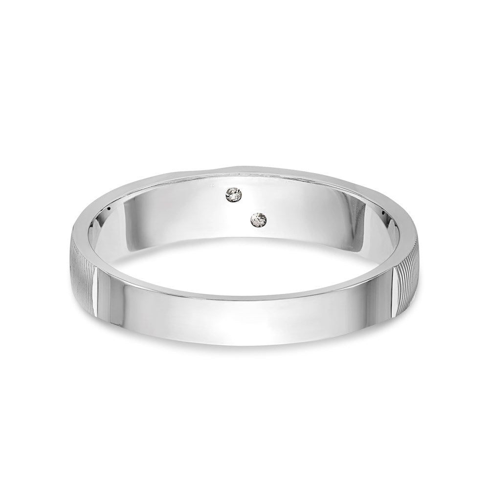14K Weißgold Aa Qualität.02 Karat Diamant Trio Damen Komplett Ehering