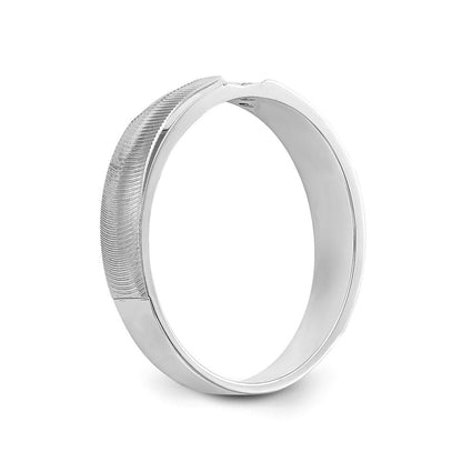 14K Weißgold Aa Qualität.02 Karat Diamant Trio Damen Komplett Ehering