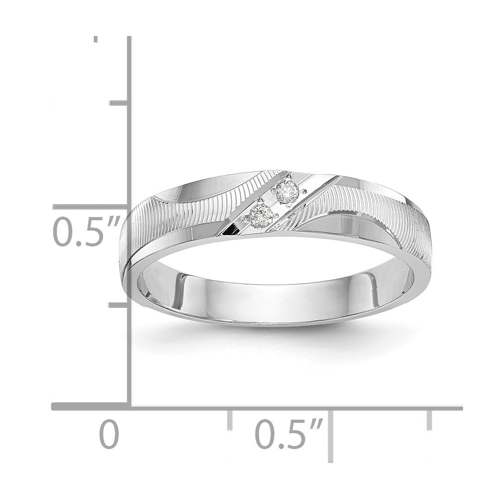 14K Weißgold Aa Qualität.02 Karat Diamant Trio Damen Komplett Ehering