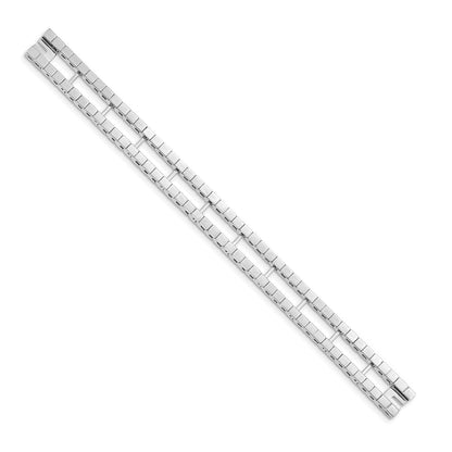 14K Weißgold Tennis Jacke Rohling