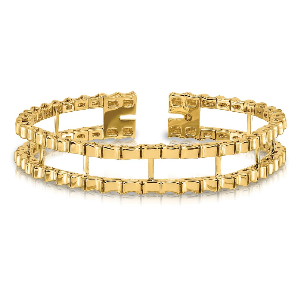 14K Gelbgold Tennis Jacke Rohling