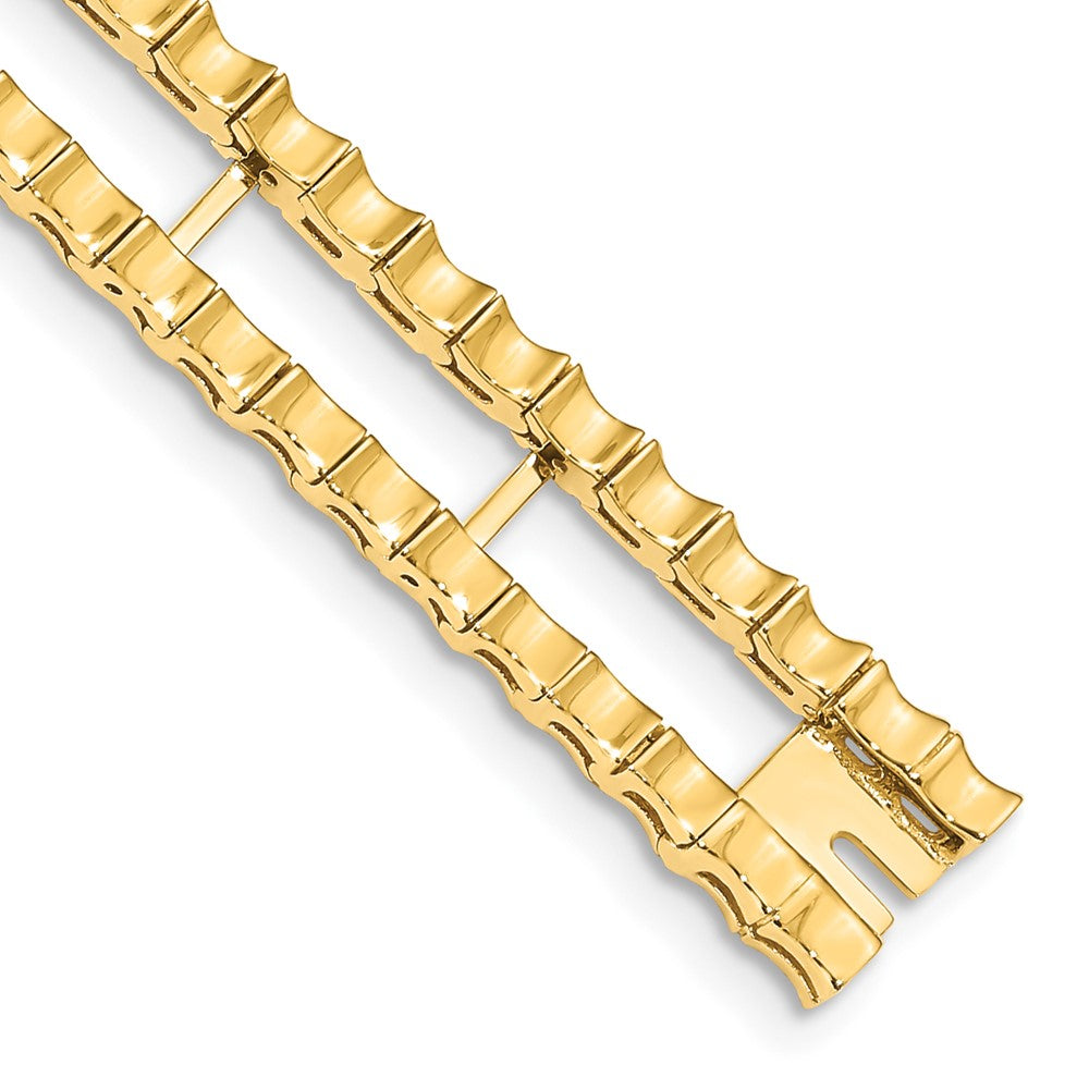 14K Gelbgold Tennis Jacke Rohling