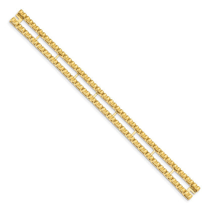 14K Gelbgold Tennis Jacke Rohling