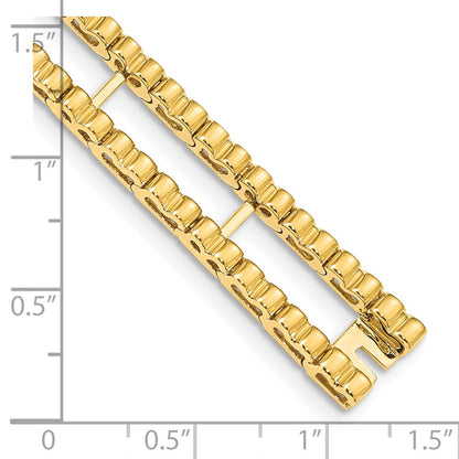 14K Gelbgold Tennis Jacke Rohling