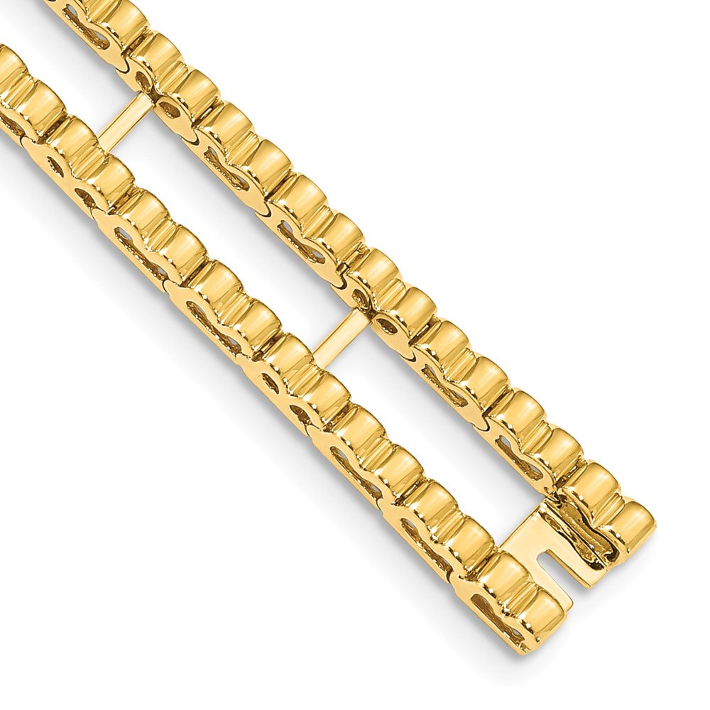 14K Gelbgold Tennis Jacke Rohling