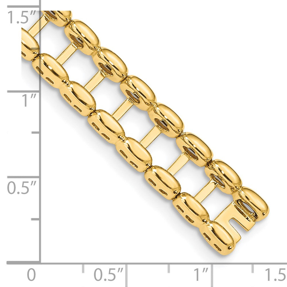 14K Gelbgold Tennis Jacke Rohling