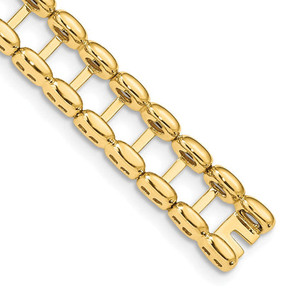 14K Gelbgold Tennis Jacke Rohling