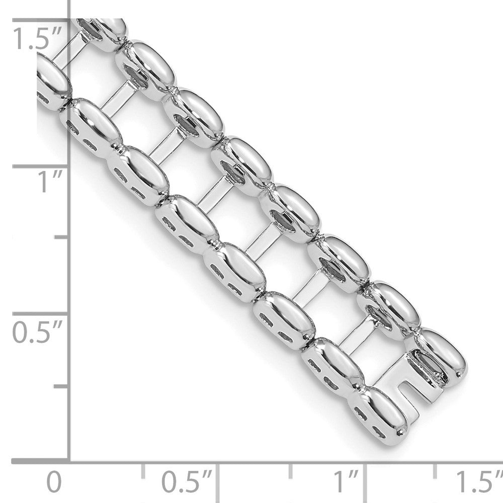 14K Weißgold Tennis Jacke Rohling