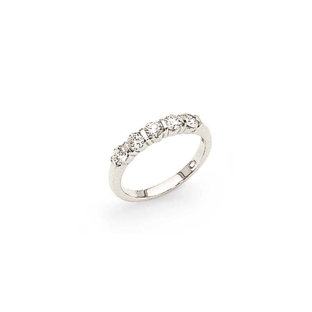 14K Weißgold Memoire-Ring mit natürlichen Diamanten 0,75 ct. Gesamtgewicht