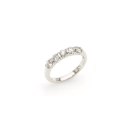 14K Weißgold Memoire-Ring mit natürlichen Diamanten 0,75 ct. Gesamtgewicht