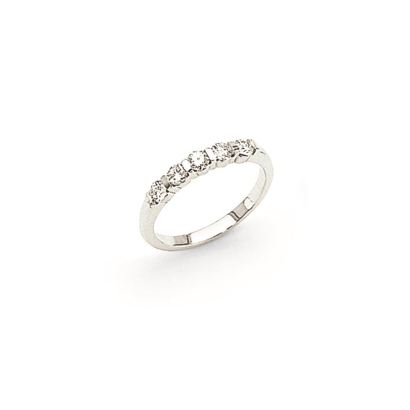 14K Weißgold Diamant Memoire-Ring
