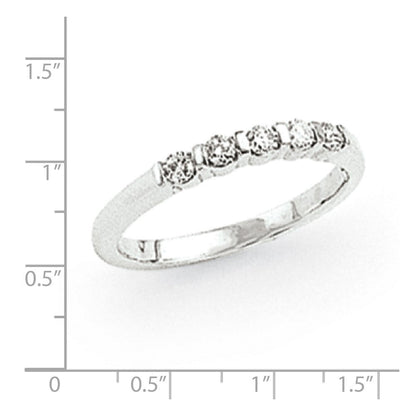 14K Weißgold Memoire-Ring mit natürlichen Diamanten 0,25 ct. Gesamtgewicht