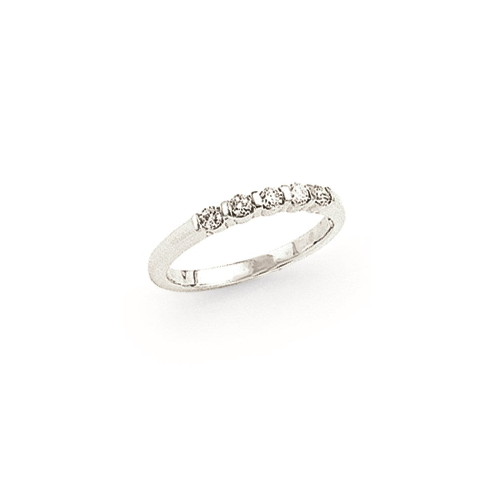 14K Weißgold Memoire-Ring mit natürlichen Diamanten 0,25 ct. Gesamtgewicht