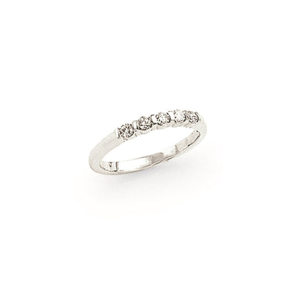 14K Weißgold Memoire-Ring mit natürlichen Diamanten 0,25 ct. Gesamtgewicht