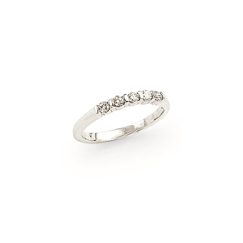 14K Weißgold Memoire-Ring mit natürlichen Diamanten 0,25 ct. Gesamtgewicht