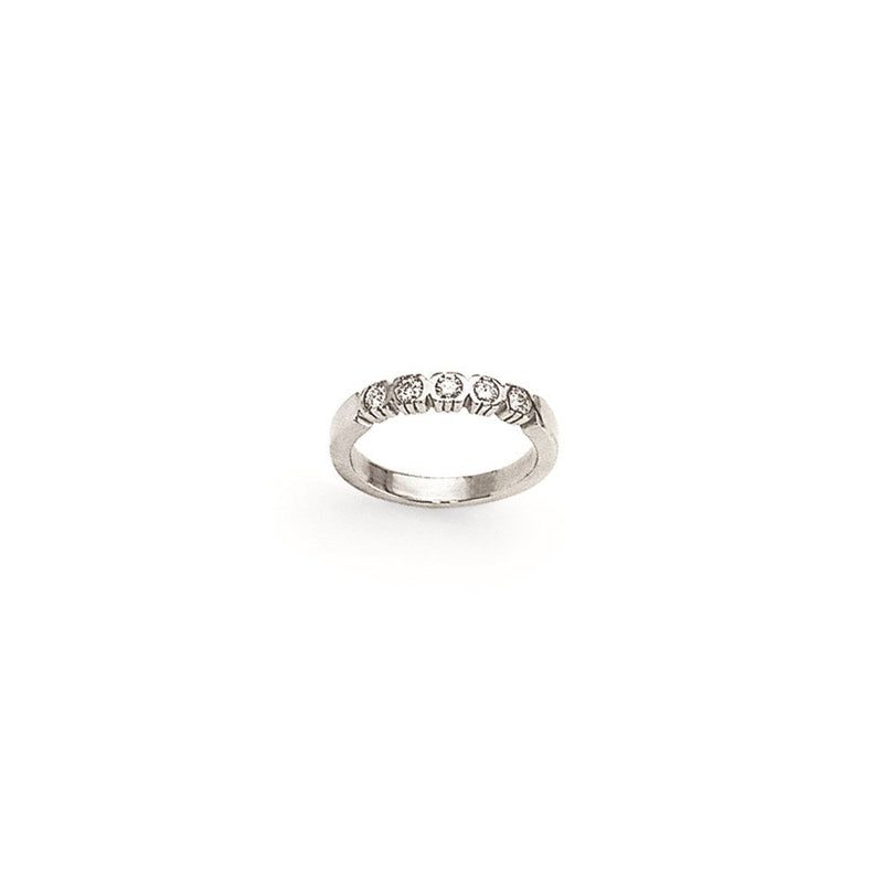 14K Weißgold Memoire-Ring mit VS natürlichen Diamanten, 0,26 ct. Gesamtgewicht